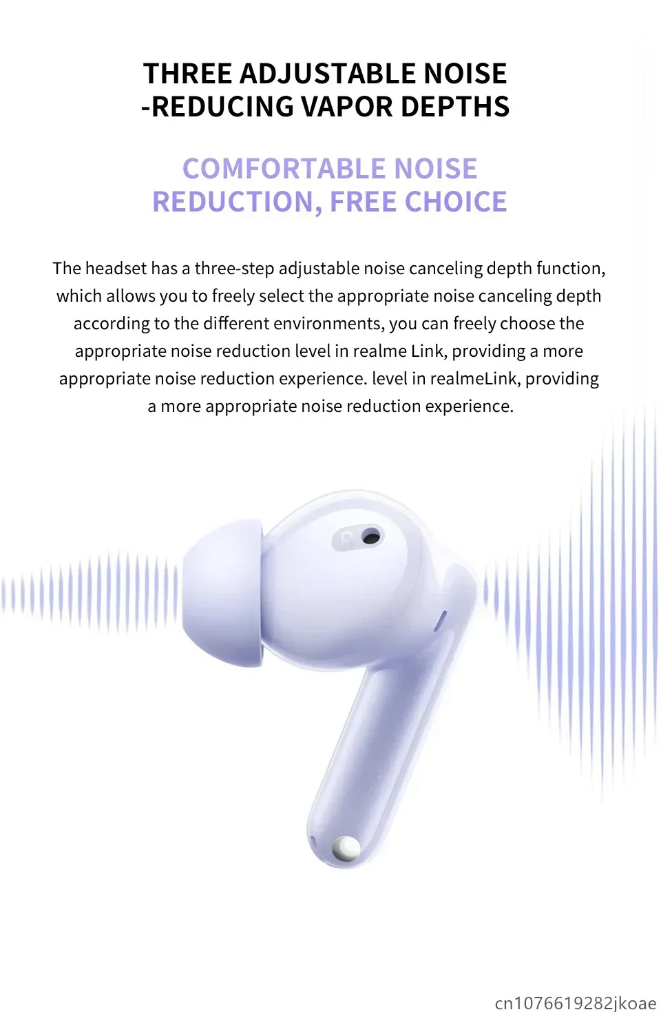 Realme Buds T310 Bluetooth Headphones With Active Noise Cancelling_voghion.com