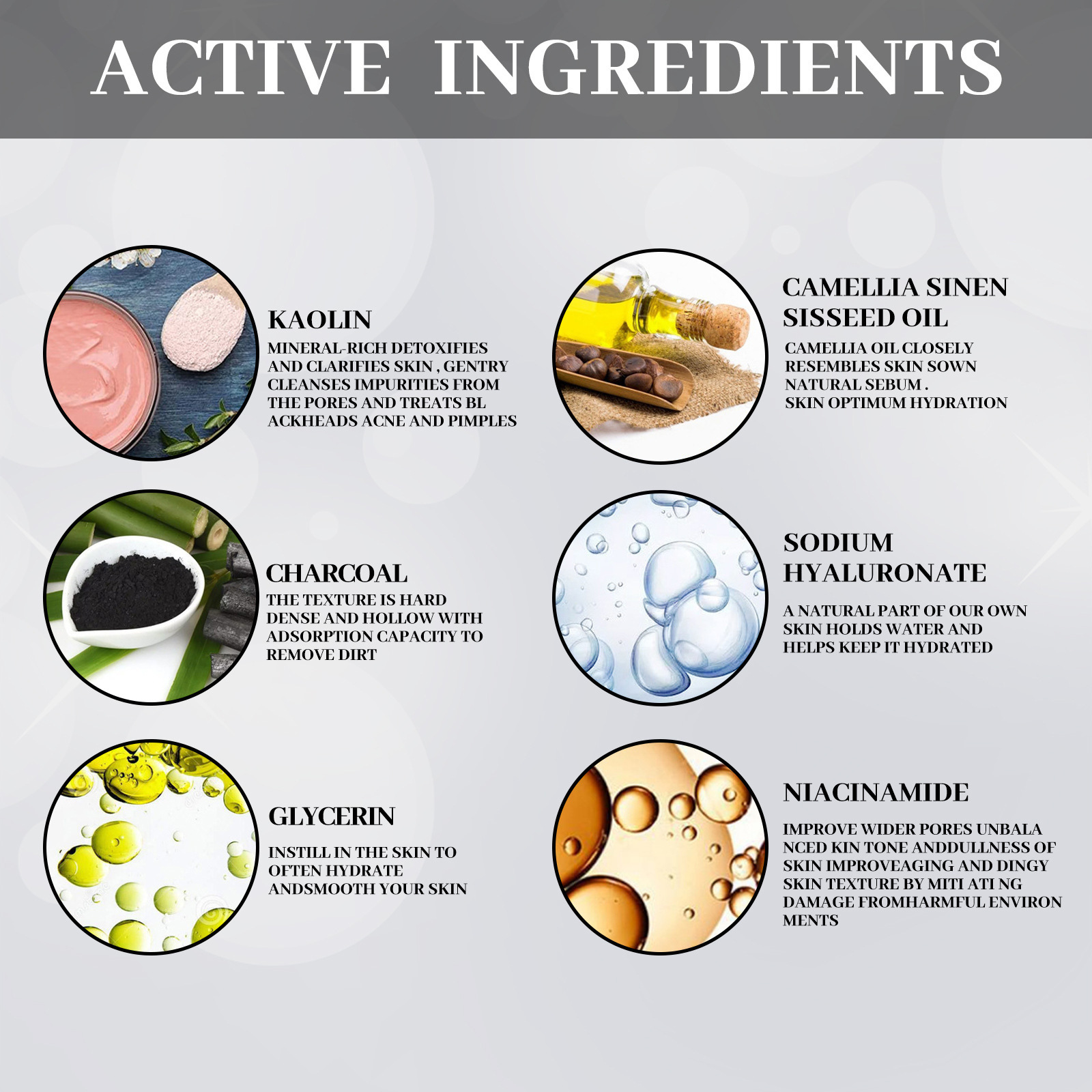 Jayswing Bastone al carbone attivo Pulizia profonda del viso Pori Punti neri Macchie Maschera facciale solida_voghion.com