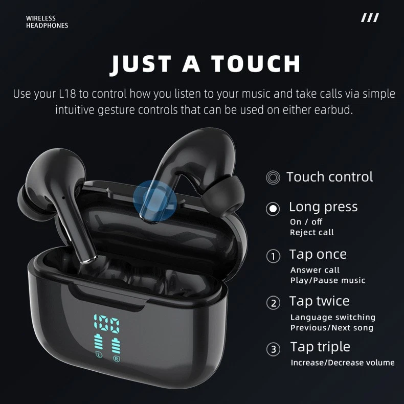 New Wireless Bluetooth 5.4 Earbuds Headphones For IPhone Samsung Galaxy Android_voghion.com