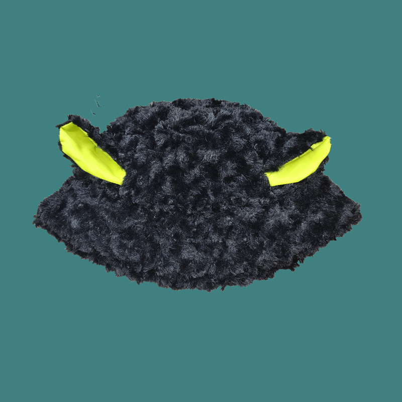 Cappello da pescatore con orecchie di pecora, dolce in autunno e inverno, caldo, viso semplice, cappello da pescatore carino per bambine_voghion.com
