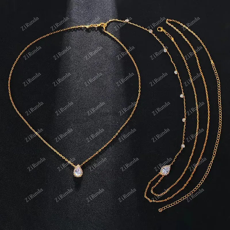 Collana a schiena con zirconi per abito da sposa gioiello_voghion.com