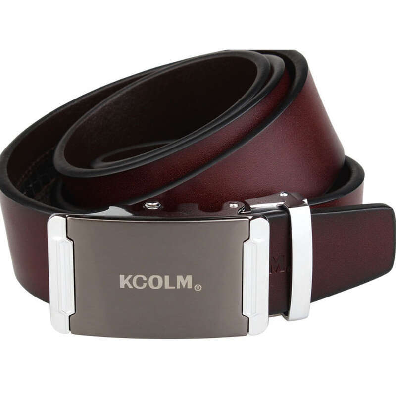 cowhide Cut Automatic Buckle For Extended Size Men's Belts_voghion.com
