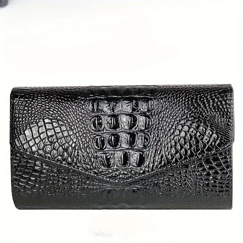 Stylische Clutch für Damen mit großem Fassungsvermögen und Print, Umhängetasche 241204_voghion.com