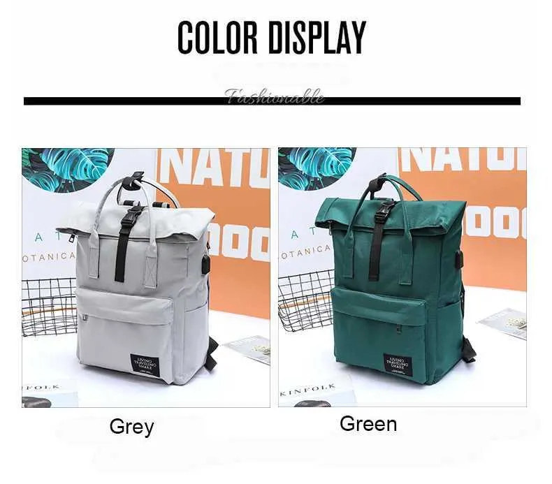 Modny plecak na laptopa USB dla kobiet i mężczyzn, torby na ramię, szkolna torba, plecaki Mochila dla nastolatek, podróż_voghion.com