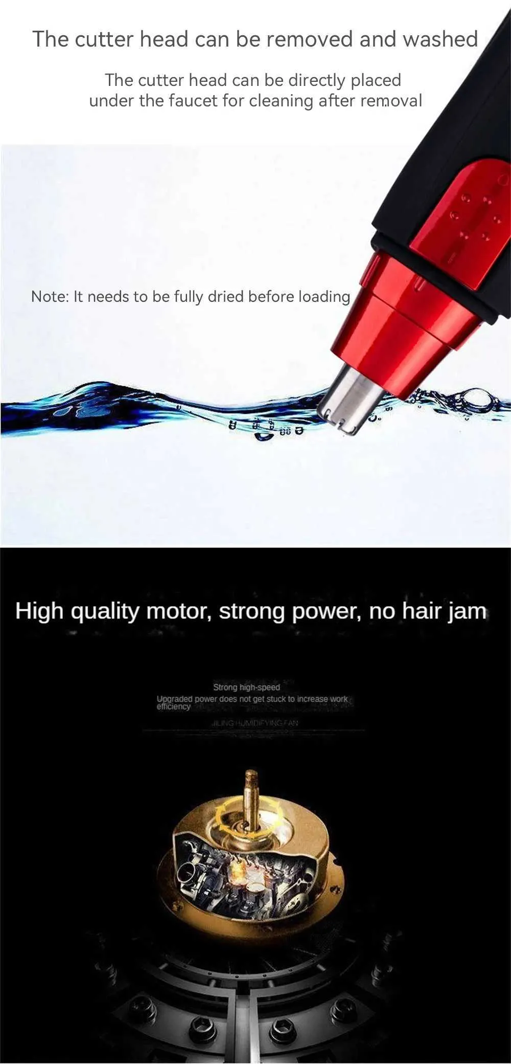 Mini Portable Ear/Nose Trimmer - Waterproof, Safe & Easy Clean_voghion.com