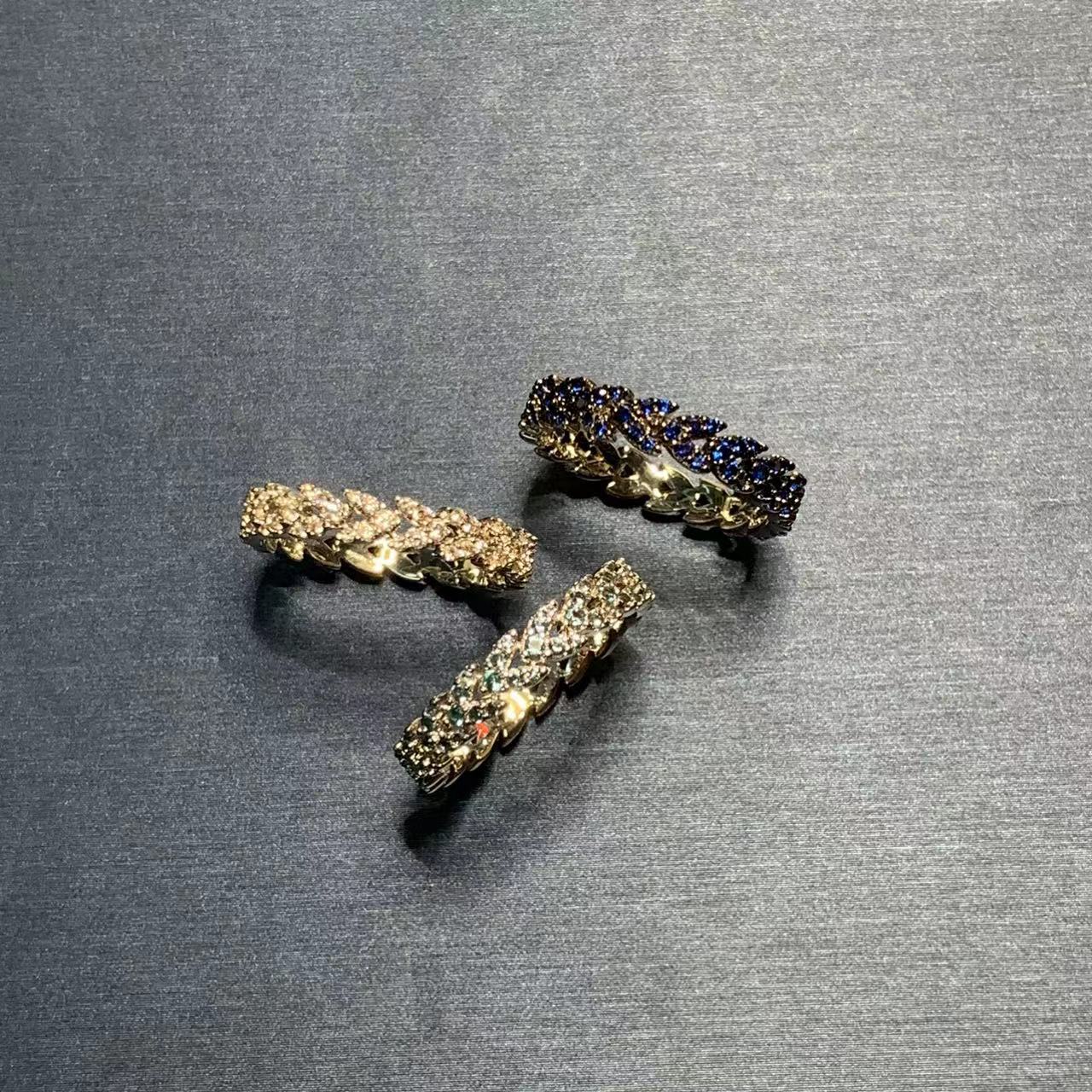 Bague en forme d'épi de blé de haute qualité, bijou tendance pour femme, bague charmante, cadeau de fiançailles ou de mariage._voghion.com