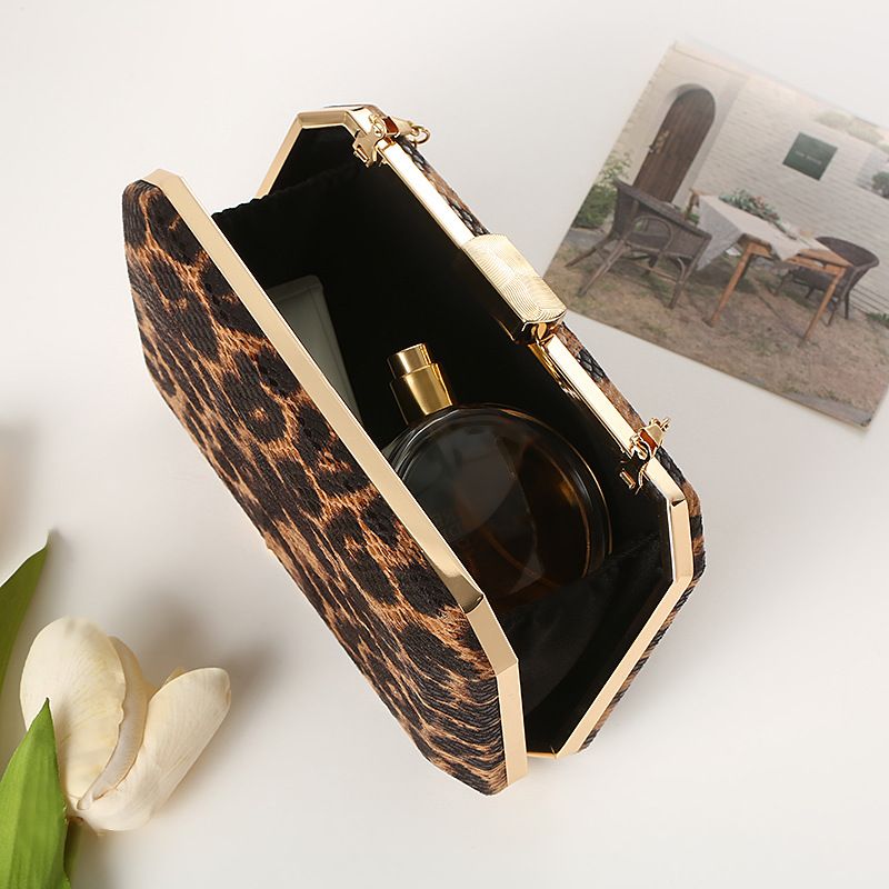 Neue creative Abendessen beliebte Leopardenmuster Bankett stiolle Umhängetasche, robuste Abendtasche_voghion.com