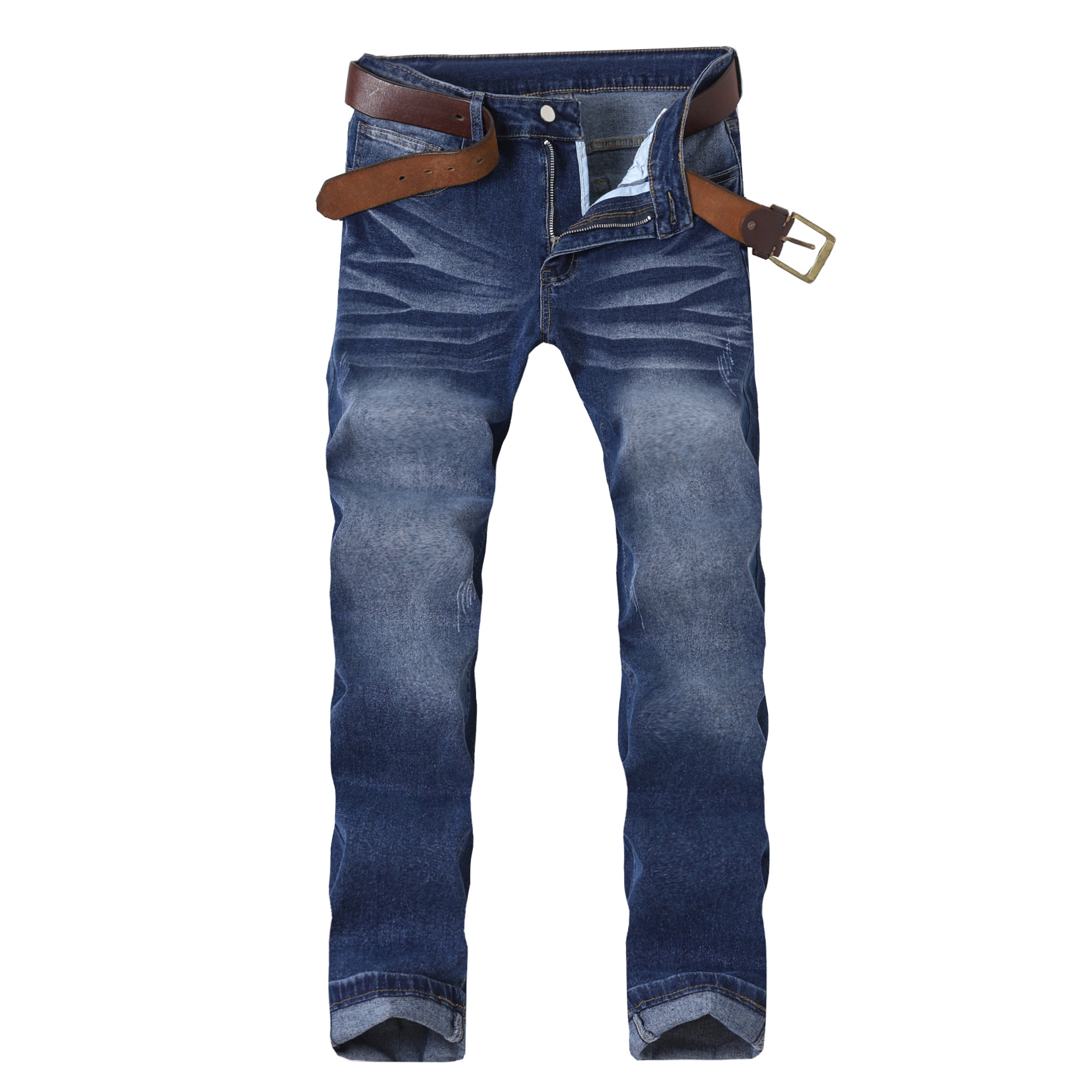 ​​Men’s Slim Fit Stretch Jeans – Classic Blue Tapered Denim Pants With Multi-Process Craftsmanship & All-Season Comfort​​