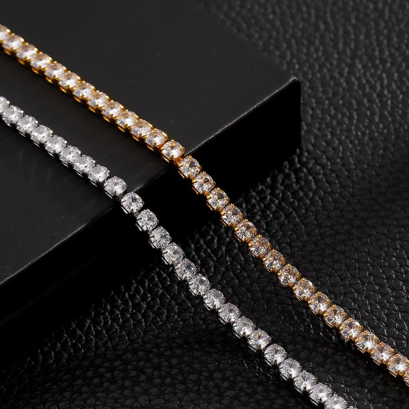 Personalizuota universali teniso grandinėlė su 4 mm cirkonio vėriniu, skirta vyriškam hiphopo nišai „TennisChain“_voghion.com