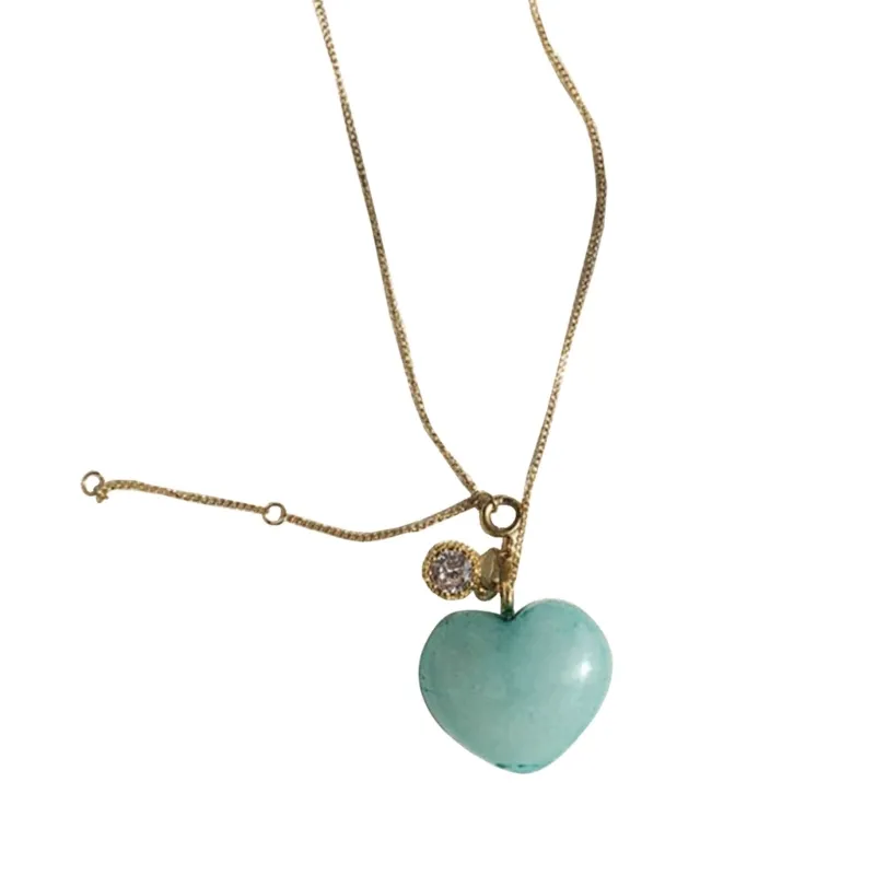 Colliers pendentifs Collier coeur vintage Collier mode charme fine chaîne ras du cou Bijoux_voghion.com