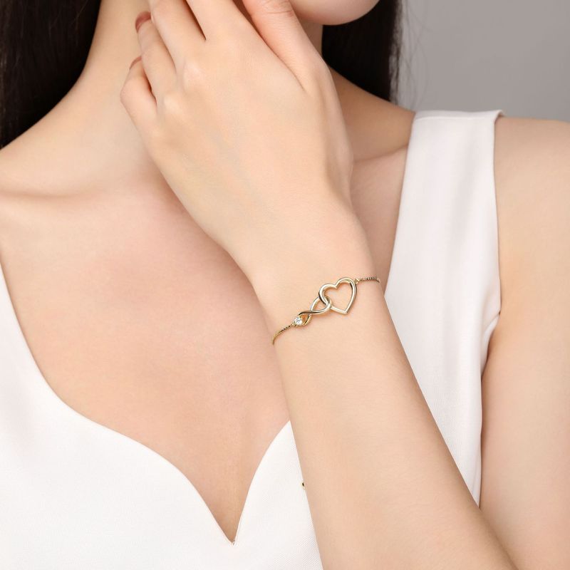 Classic Zircon Eternal Women's Infinite Love Eight Character Bracelet To Express Feelings Fashion Jewelry_voghion.com