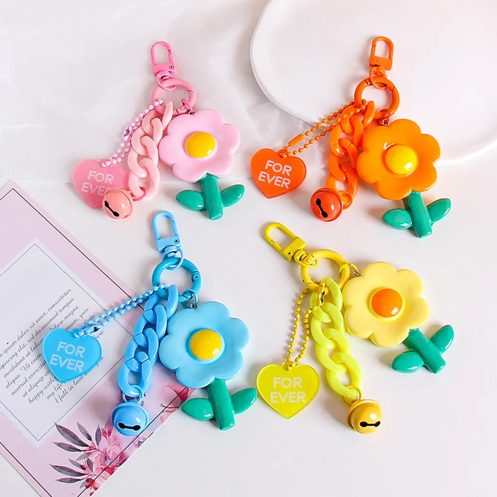 Portachiavi con ciondolo a forma di fiore in resina INS, grazioso ciondolo a forma di fiori, per zaino da ragazza, custodia protettiva per cuffie_voghion.com