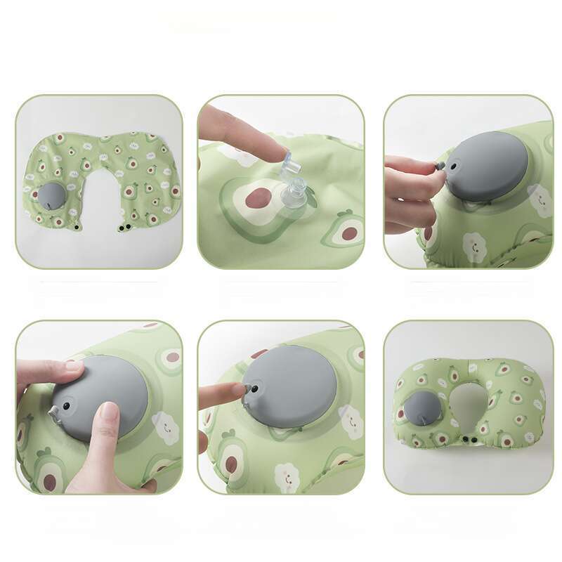 Inflatable U-shaped Travel, Portable Cooling Sensation, Office Nap Inflatable, Protective Pillow, Travel Three Treasures_voghion.com