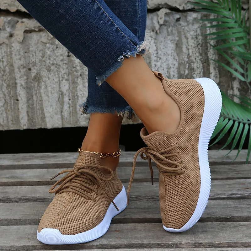 Women's Breathable Walking Shoes Non-slip Comfortable Trainers_voghion.com