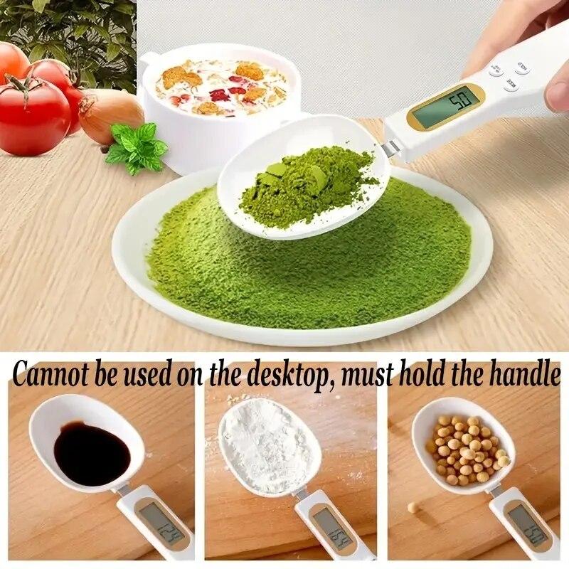 Mini Spoon Scale Digital Kitchen Scale Electronic LCD Food Scale 0.1-500g Cooking Flour Milk Coffee Powder Weight Measure Spoon_voghion.com