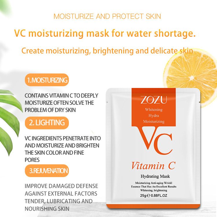 [] ZOZU Vitamin C essence facial VC face mask live broadcast_voghion.com