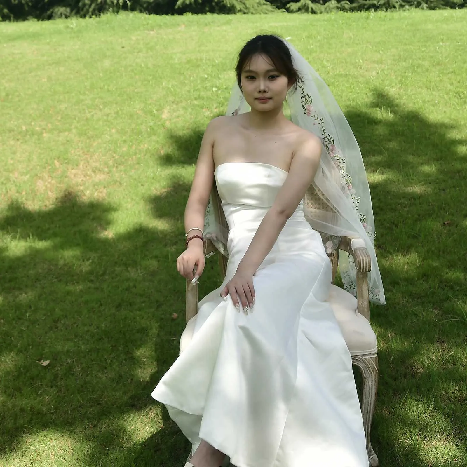 Hair Jewelry Short Veil Lace Edge Bridal Veils 1 Tier Fingertip Length Mantilla Soft Wedding Dresses Accessories For_voghion.com