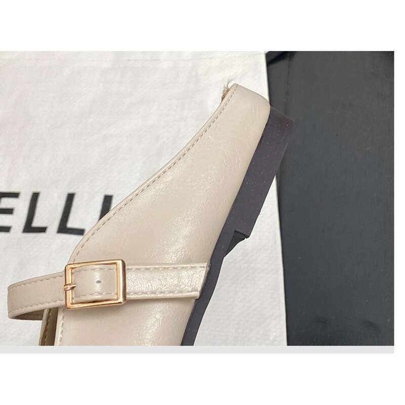 Women's Half Slip Flat French Fairy Gentle Loafers_voghion.com