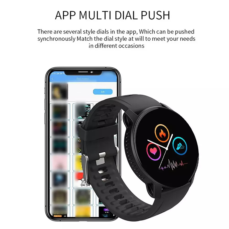 YUCI W9 2020 Bluetooth Round Smart Bracelet Women Men Smart Watch Sports Mode Sleep Time Monitor Heart Rate Monitor Touch Screen Waterproof Music Clo_voghion.com
