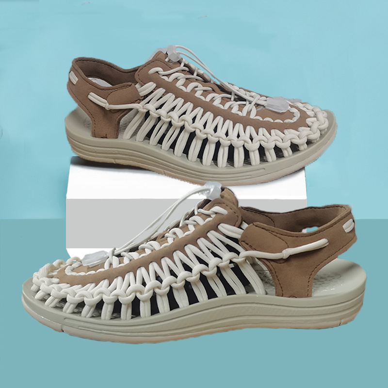 Approvisionnement direct d'usine 2021 nouvelles sandales tissées sandales couple sandales hommes sandales sandales décontractées chaussures de plage sandales_voghion.com