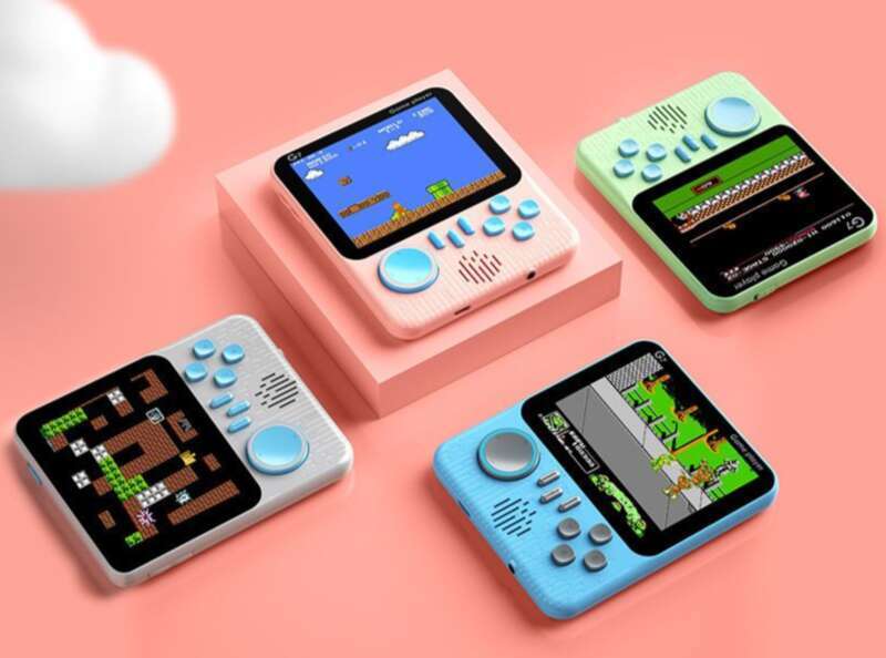 G7 Ultra-thin Handheld Macaron Console, Nostalgic 666 Games, High-definition Color FC Game Console_voghion.com