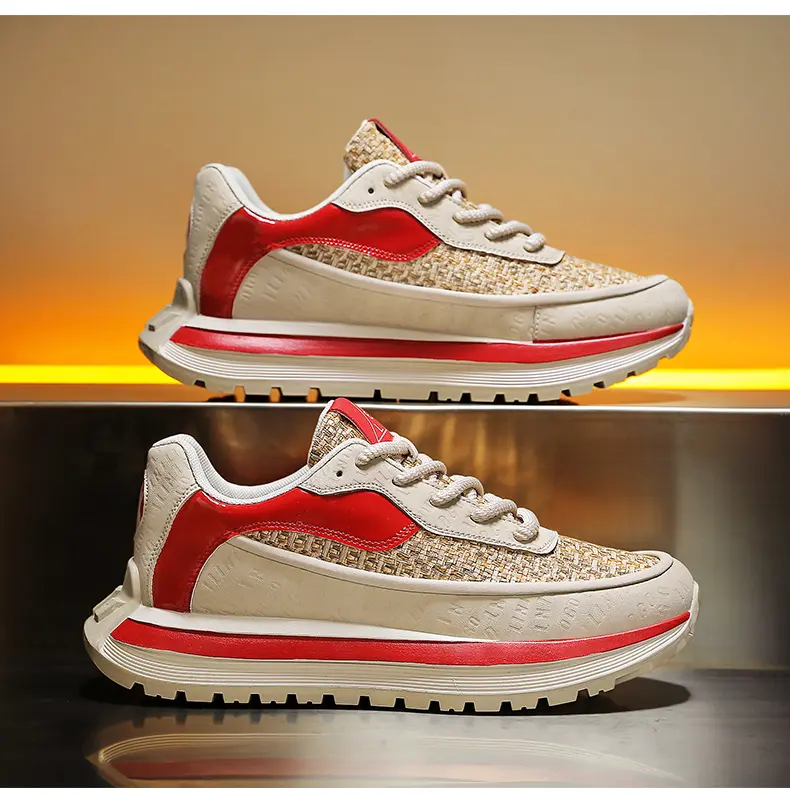 Forrest Gump Sneakers Uomo Scarpette Bianche Versatili Suole Spesse_voghion.com
