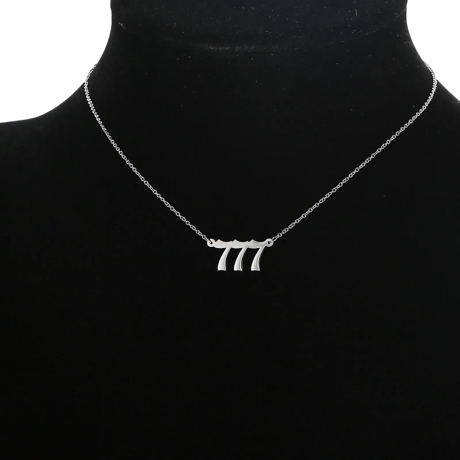 Collane con ciondolo 222 333 444 555 666 777 888 999 Collana con numero in acciaio inossidabile 316 con ciondoli angelo minimalista_voghion.com