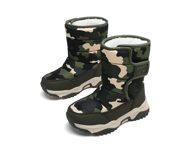 Winter Children's Fleece Thickened And Warm Outdoor Sports And Leisure High-top Snow Boots_voghion.com