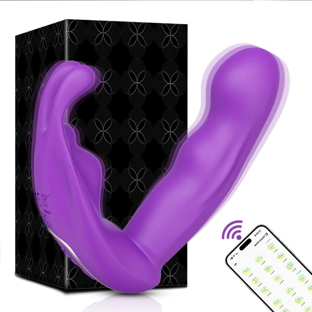 Rabbit Vibrator App Control G-spot Clitoral Stimulator For Women_voghion.com