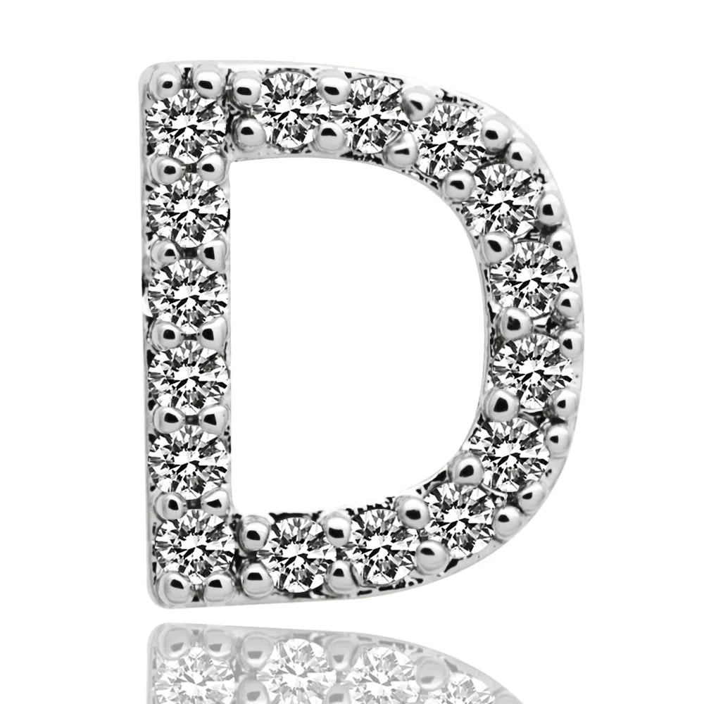 & Oro bianco ghiacciato A-Z Lettera personalizzata Grillz Full Dia fai da te Fang Grills Dente inferiore Cap Hip Hop Dentale Bocca Denti_voghion.com