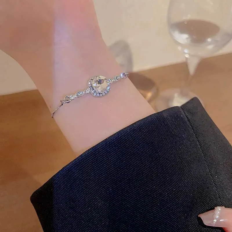 Rhinestone Crystal Bracelet Bamboo Joint Bangle For Wedding Jewelry_voghion.com
