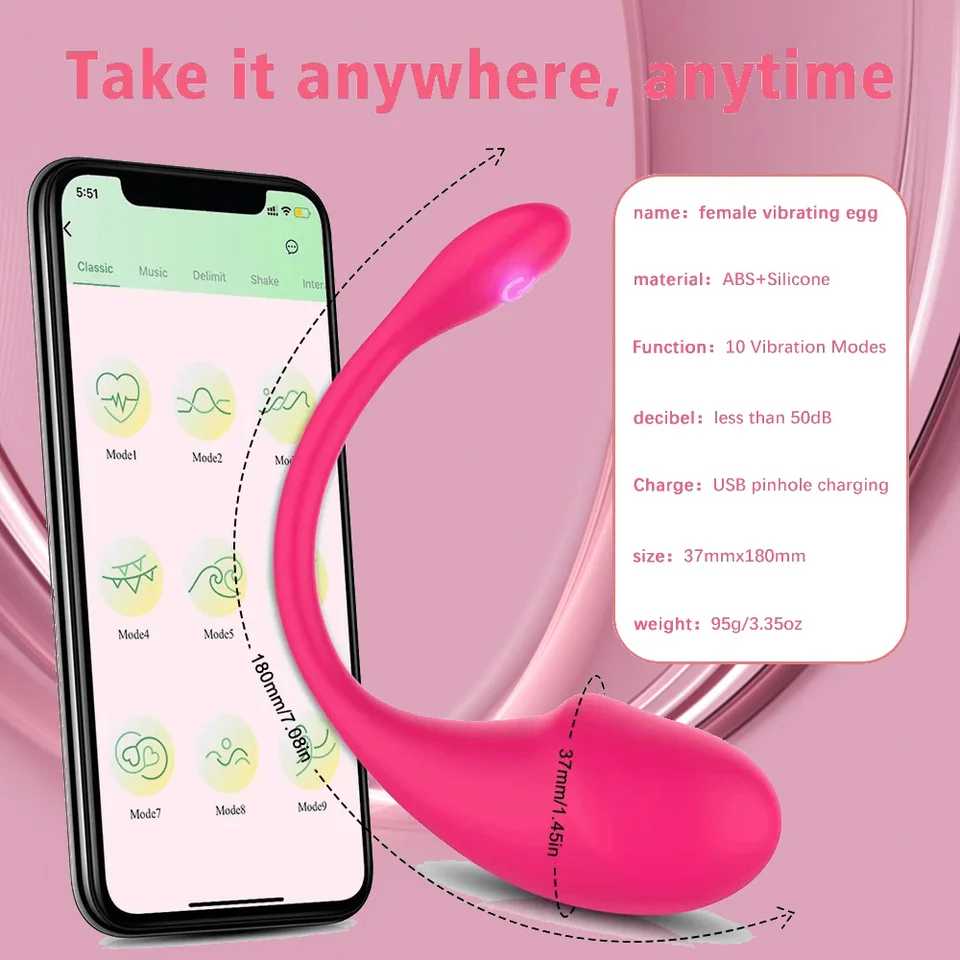 Bluetooth App-gesteuerter G-punkt Vibrator Für Frauen Wearable_voghion.com