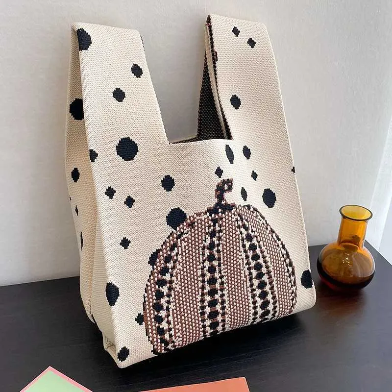 Fiable Fashion Wool Bucket Bag INS Internet Celebrity Handtasche im japanischen und koreanischen Stil Y241106_voghion.com