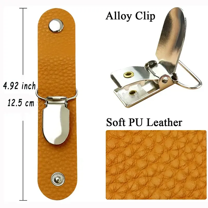 Clip porta-cappello multifunzionale in pelle per viaggi e campeggio: fissa saldamente il tuo berretto alla borsa o al bagaglio_voghion.com
