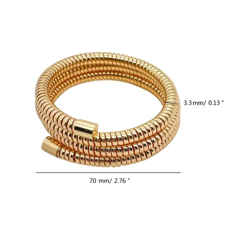 Bangle 2024 Waterproof Wrap Bracelet Opening Bangles Fashion Cuff Elastic_voghion.com