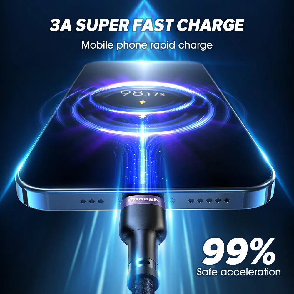 Cable tipo C de carga rápida para Xiaomi Redmi Realme Poco, cable micro USB tipo C._voghion.com
