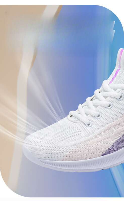 Damenschuhe, Sommerschuhe, atmungsaktiv, stoßdämpfend, leicht, für den Alltag, Fitness, Freizeit, Mesh, Sport, Weiß_voghion.com