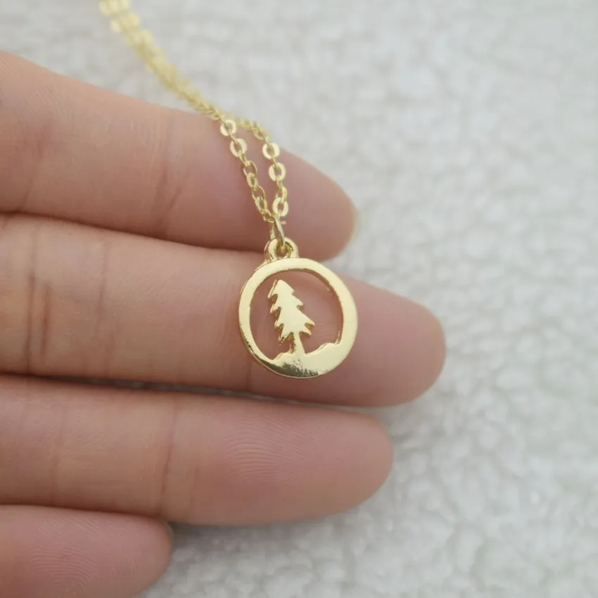 Kedjor Förgyllda Liten Liten Tallhalsband För Damer Modesmycken Julklappar_voghion.com