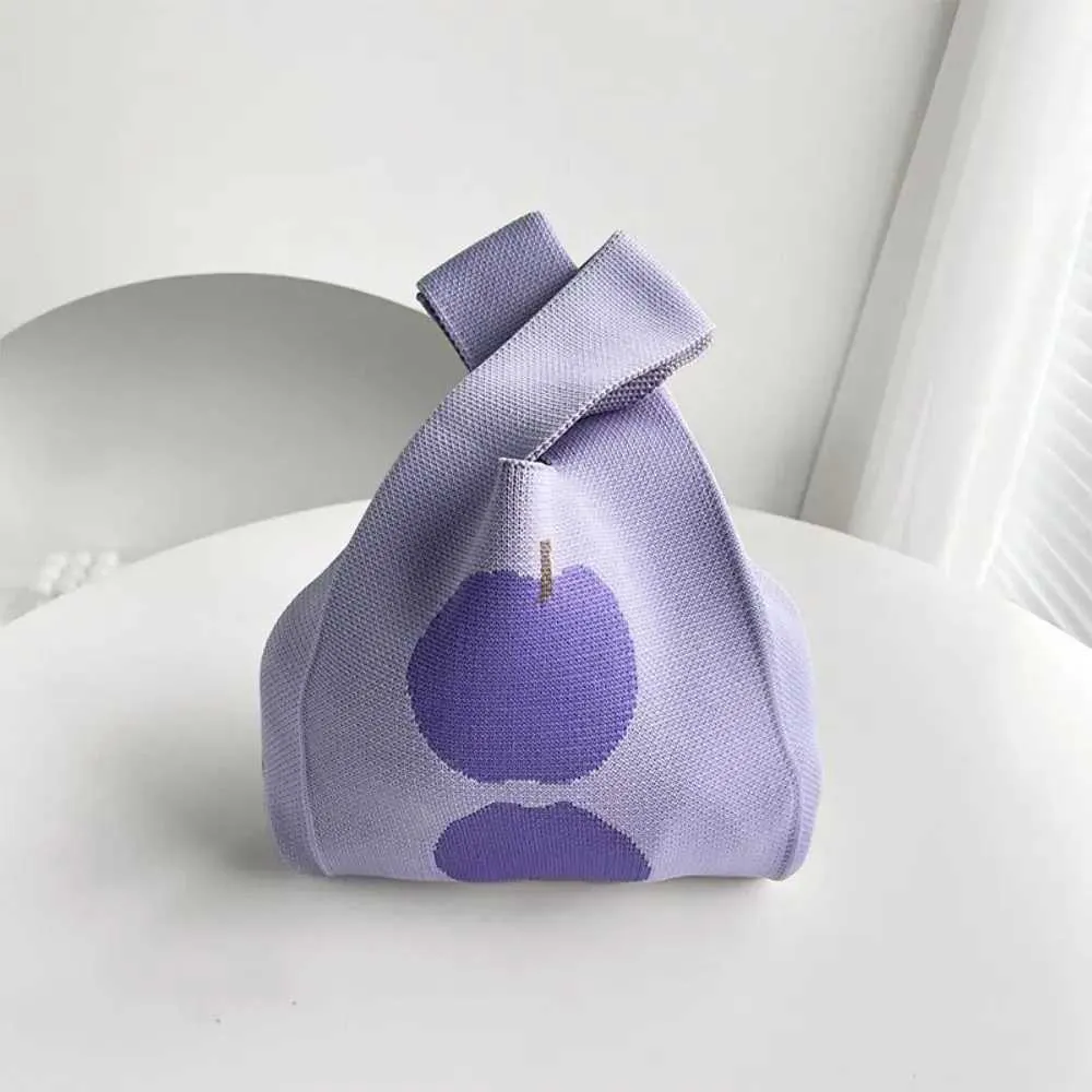 Sac à main tricoté à la main, mini nœud chaud, sac à main décontracté coloré, sac de courses réutilisable pour étudiant Y241106_voghion.com