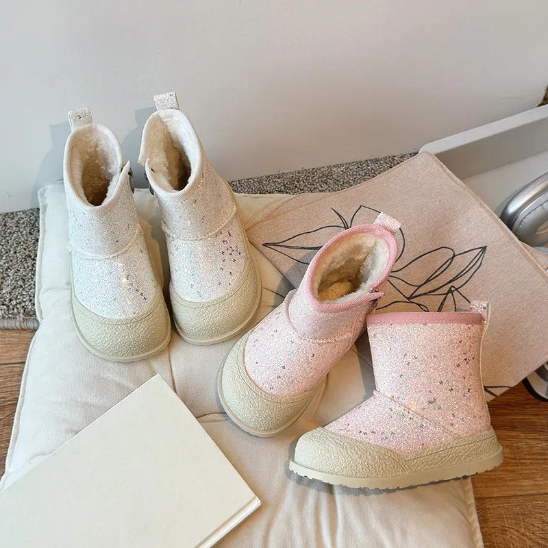 Warme kinder snowboots voor de winter mode jongens en meisjes_voghion.com