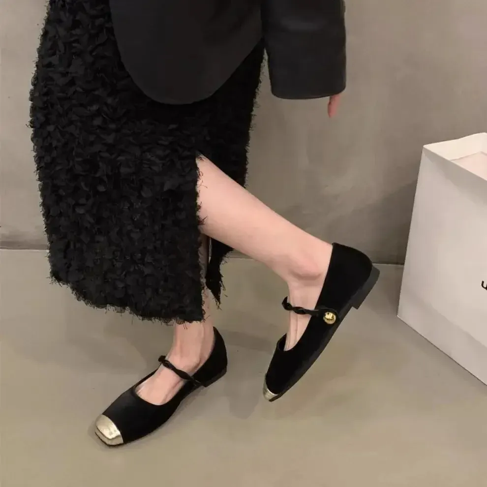 Bailarinas mary jane mujer estilo vintage zapatos versátiles_voghion.com