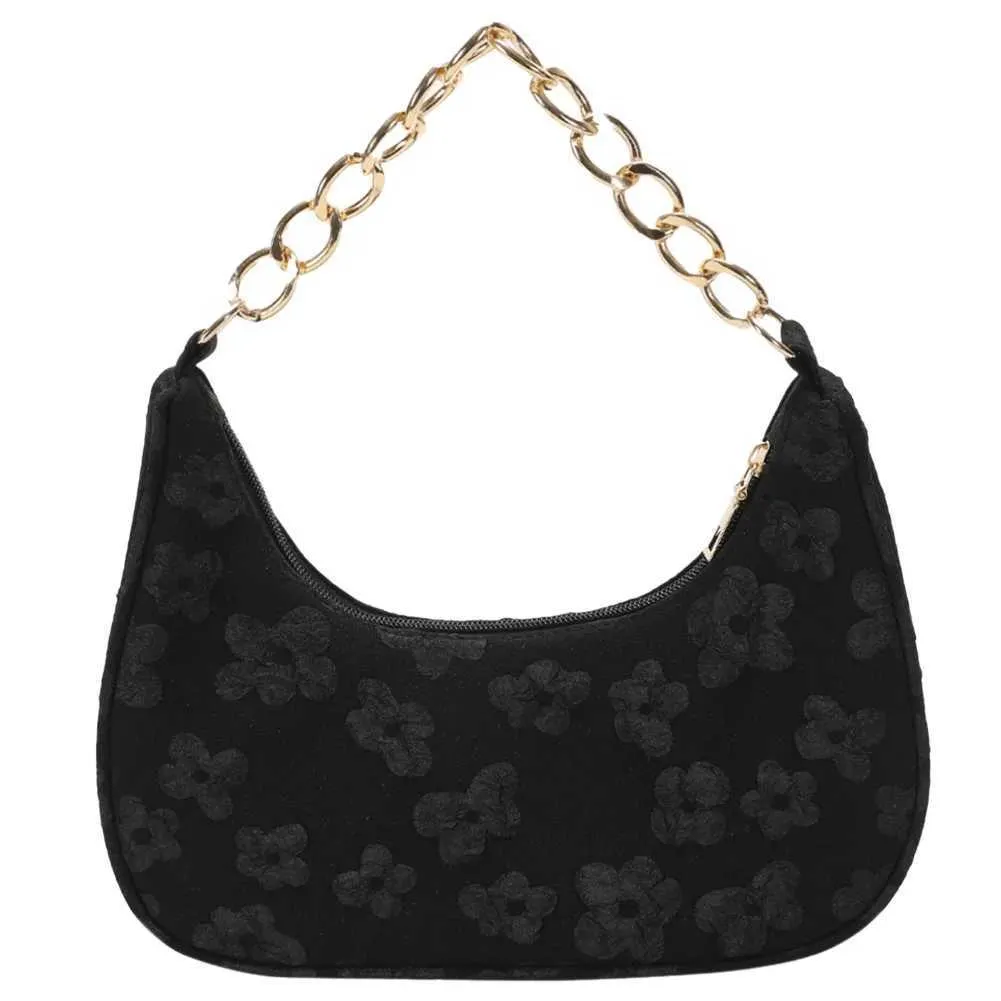 Sac à main pour femme à la mode décontracté élégant et simple épaule avec chaîne imprimée ral mignon portefeuille pochette sac d'accoudoir pour femme_voghion.com