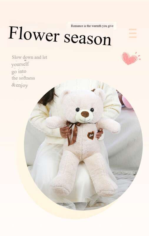 【 Refah Sızıntısı 】 Peluş Oyuncak Süper Yumuşak Ayı Sakinleştirici Bebek Kızlar İçin Doğum Günü Hediyesi_voghion.com