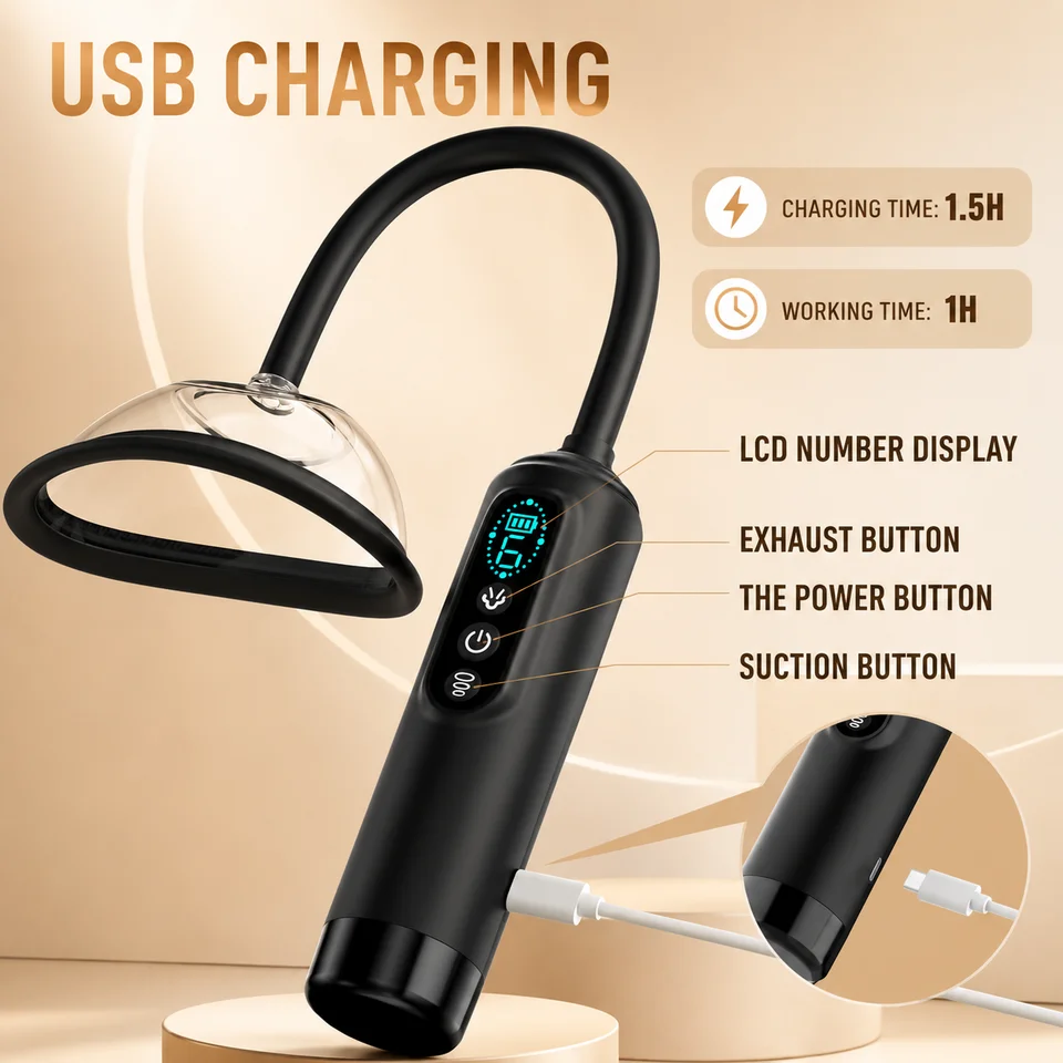 Pompe à succion électrique pour clitoris et mamelons_voghion.com
