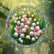 Acchiappasole a forma di mughetto 20x20 cm - Classico acrilico 2D. Non necessita di alimentazione. Perfetto per decorare giardino e ufficio. Regalo ideale per gli amanti dei fiori._voghion.com