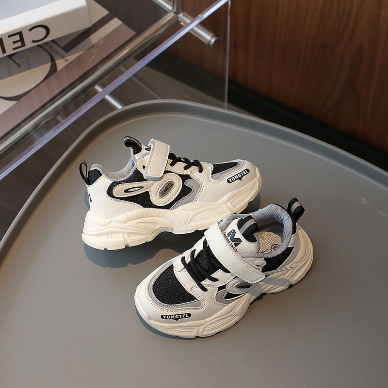 Casual shoes children in spring and autumn, new styles for girls, boys' mesh, 2024 sports shoes, mid size, soft soled,_voghion.com