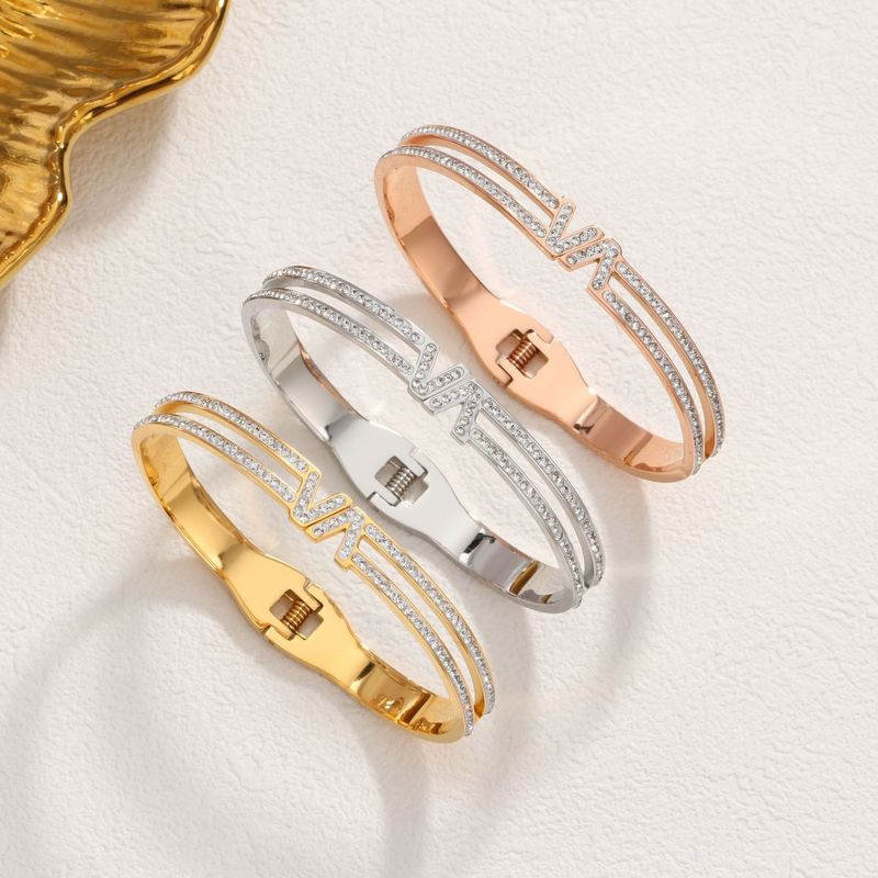 Designer High-End-Qualität Titan Stahl Mode INS Flush Armband Unisex_voghion.com