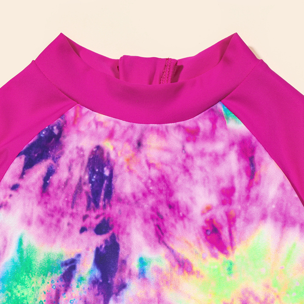 Mutter & Kinder kinder badeanzug Sommer kleines mädchen langarm einteiliges badeanzug nette mädchen sonnencreme heißer frühling kleidung_voghion.com