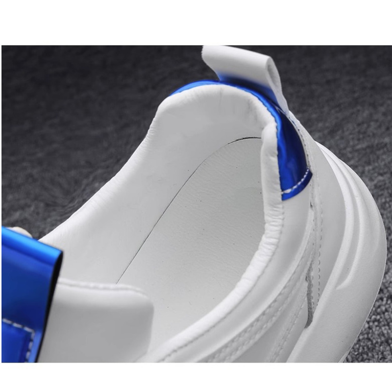 2024 New Summer Versatile Sports Board Men's Casual Leather Elevated Little White Trendy Shoes_voghion.com