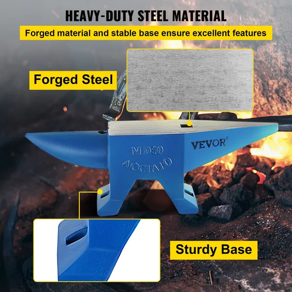 Single Horn Cast Steel Anvil For Blacksmithing And Forge Work_voghion.com